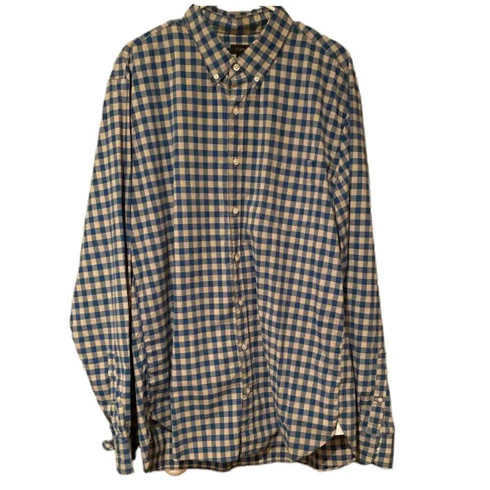 J Crew Plaid X Large Tall Shirt